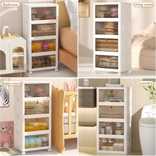 YFXCVSL 4 Tier Plastic Storage view 3