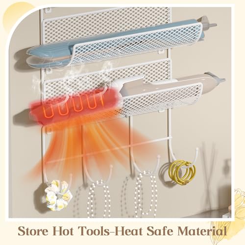Wall-Mounted Hair Dryer Holder Styling view 2