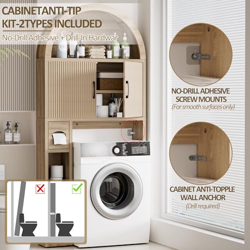 Spurgehom Over Toilet Storage Cabinet view 5