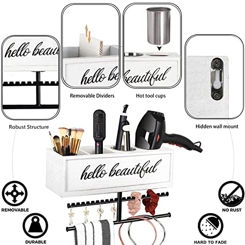 Ronjnndc Rustic Hair Dryer Holder view 4