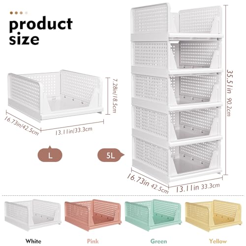 SNSLXH 5 Pack Stackable Closet view 3