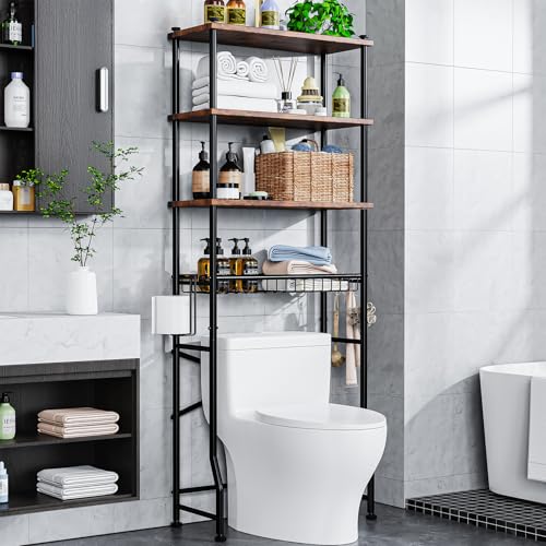 Over-The-Toilet Storage Shelf 4-Tier Bathroom