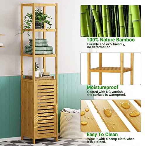 VIAGDO Storage Tall Slim Cabinet view 5