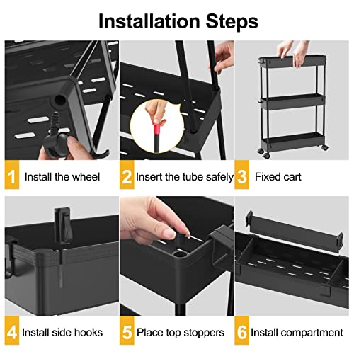 SPACELEAD Slim Storage Cart 4 view 5