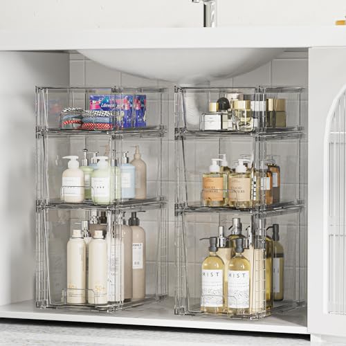 Vtopmart 3 Pack Clear Stackable view 2