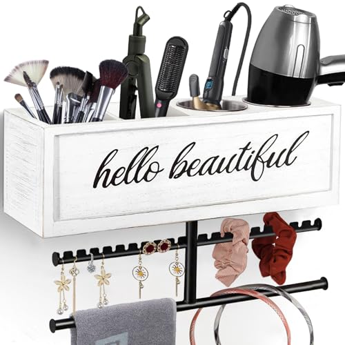 Ronjnndc Rustic Hair Dryer Holder