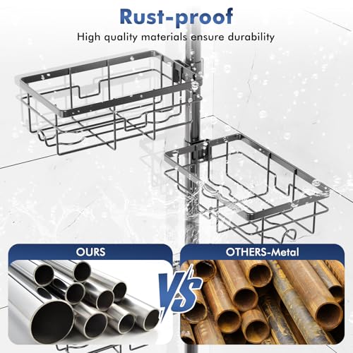 Shower Caddy Organizer Tension Pole view 3