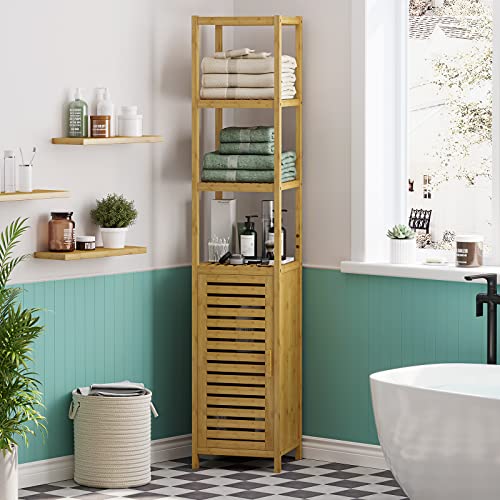 VIAGDO Storage Tall Slim Cabinet view 2