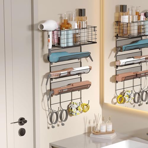 Wall-Mounted Hair Dryer Holder Styling