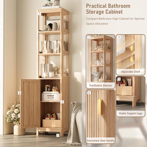 INNOD 68'' Tall Narrow Storage view 4