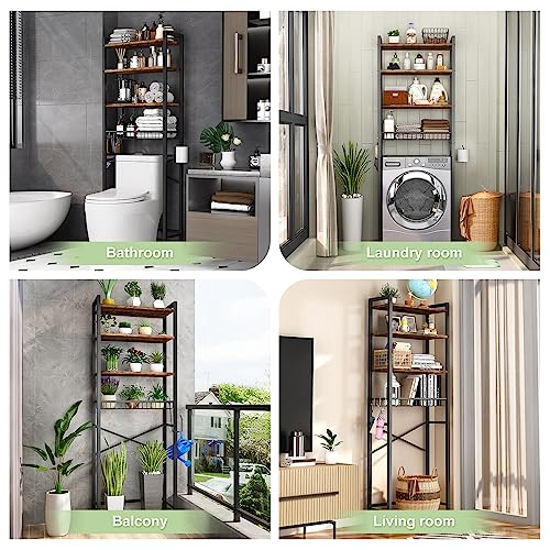 Kalrin Over-The-Toilet Storage Rack 4-Tier view 3