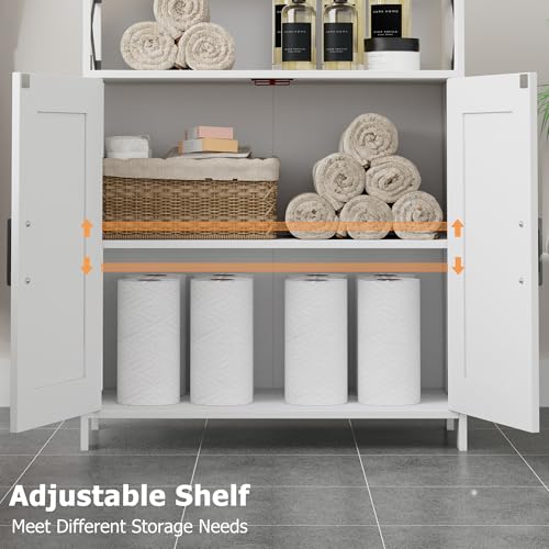 Homhedy Farmhouse Bathroom Storage Cabinet view 4
