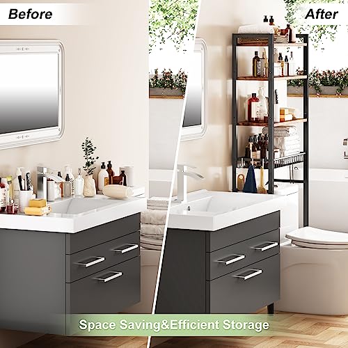 Kalrin Over-The-Toilet Storage Rack 4-Tier view 4
