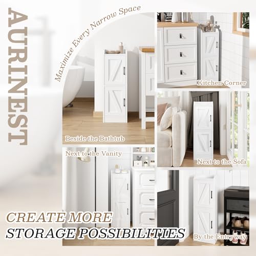 Narrow Bathroom Storage Cabinet with view 5