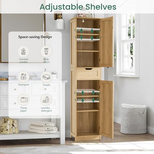 Iwell 66.9" Tall Bathroom Storage view 4