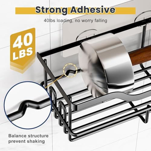 OMAIRA 3-Pack Shower Caddy with view 4