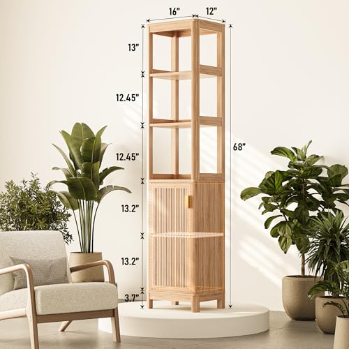 INNOD 68'' Tall Narrow Storage view 2