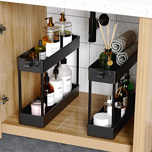 SPACEKEEPER Slim Rolling Storage Cart view 2