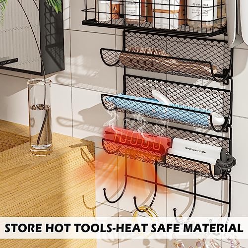 Wall-Mounted Hair Dryer Holder Styling view 4