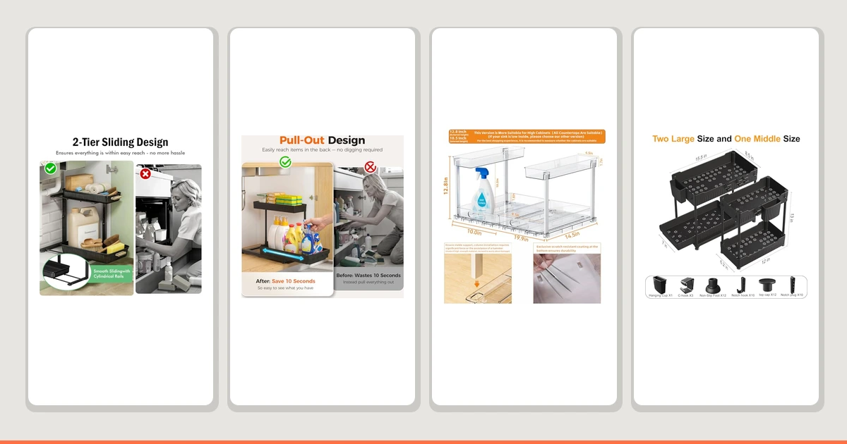 Best Modern Under Sink Organizers comparison