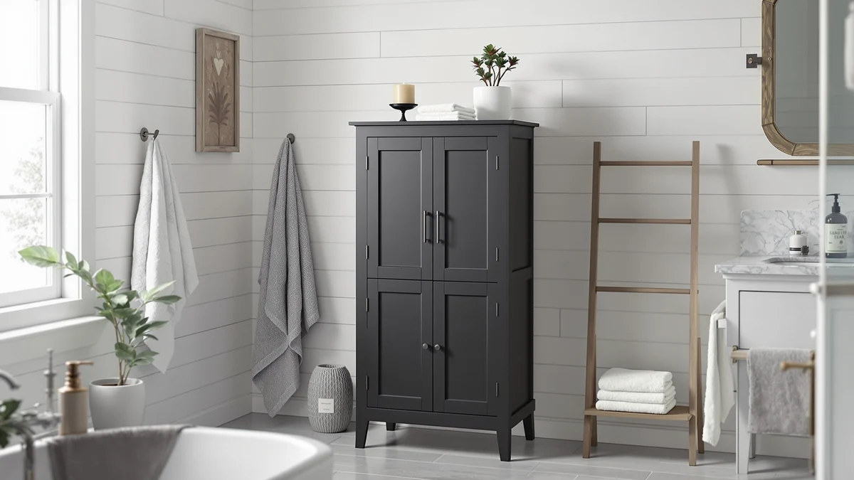 Topeakmart Freestanding Bathroom Storage Review comparison